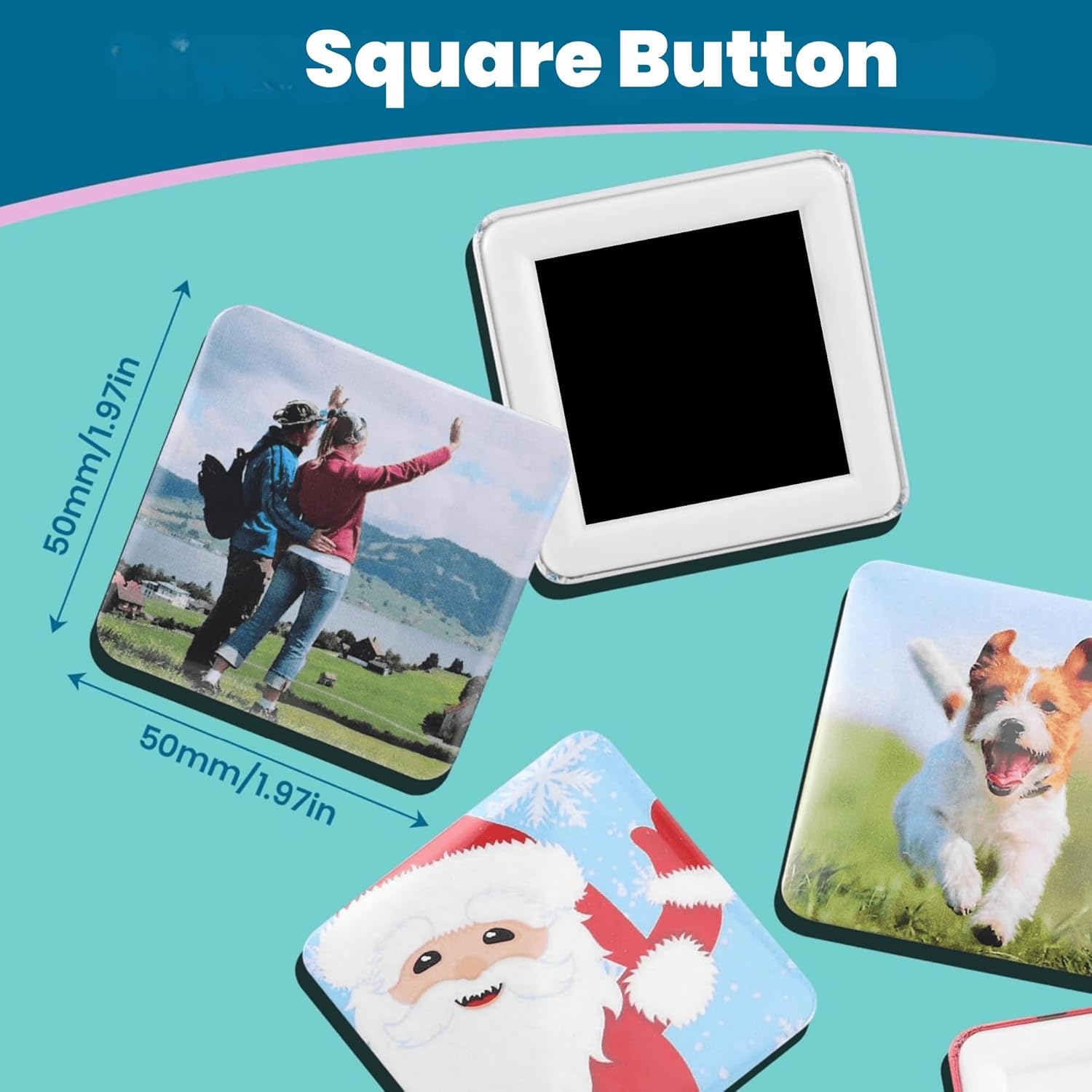 Square Button Badge Making Machine