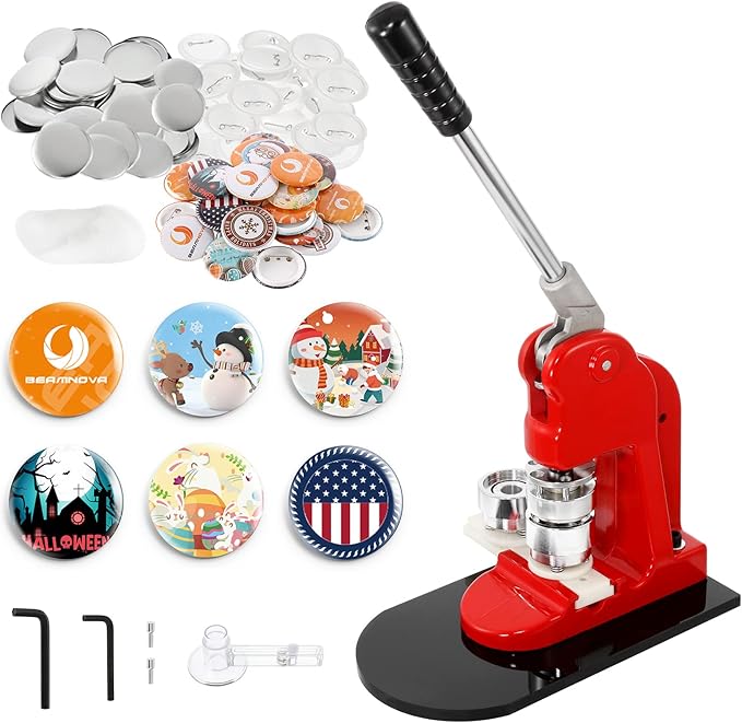 Round Button Badge Making Machine