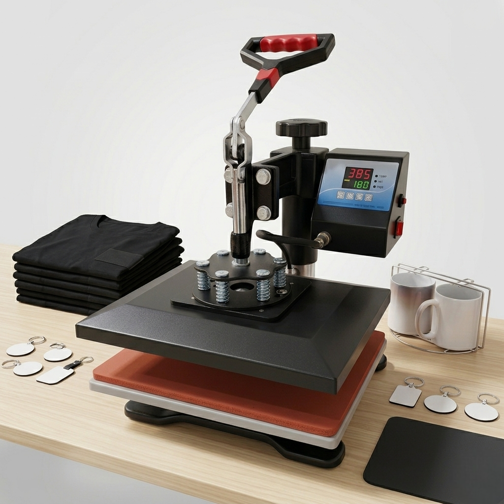 5-in-1 Combo Heat Press Machine Set