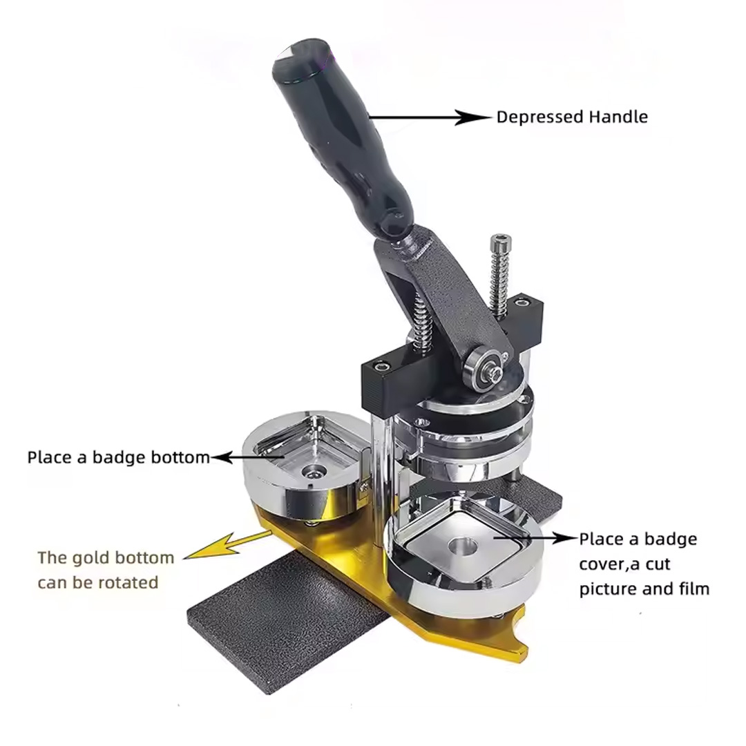 Square Badge Making Machine view 2