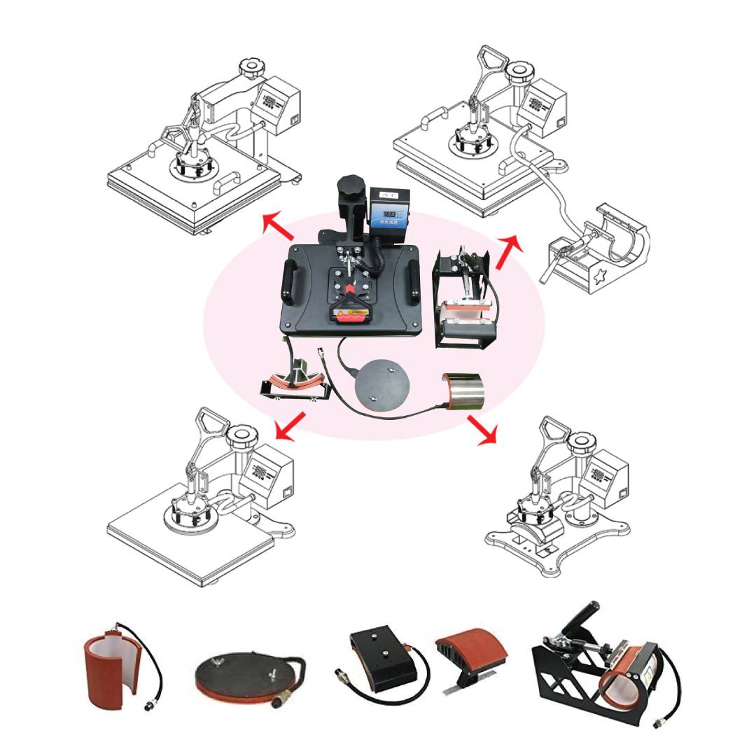 4-in-1 Combo Heat Press Machine