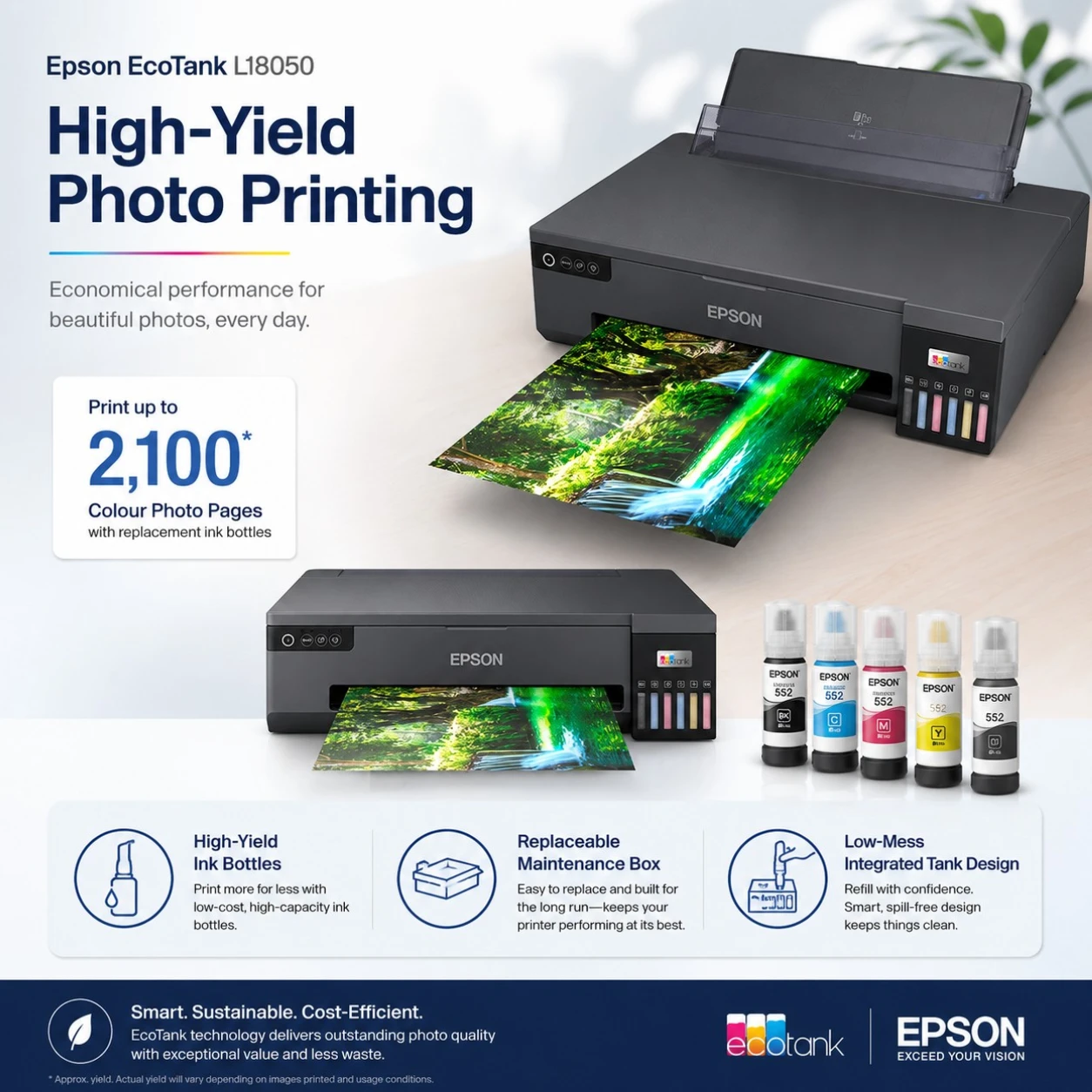 Epson Ecotank L18050 A3 Ink Tank Printer For 6 Colour Photo Printing view 2